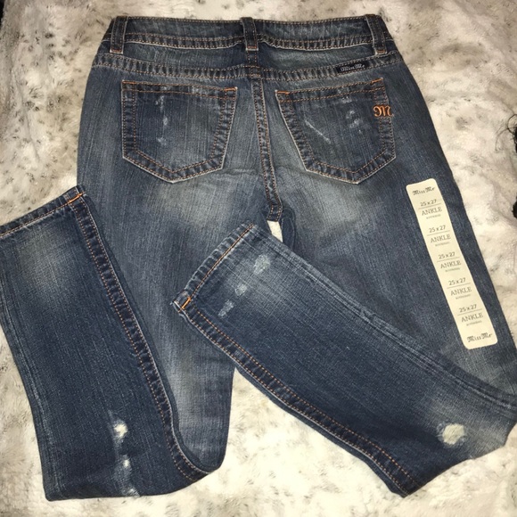 Miss Me Denim - Miss Me distressed boyfriend ankle jeans 25x27